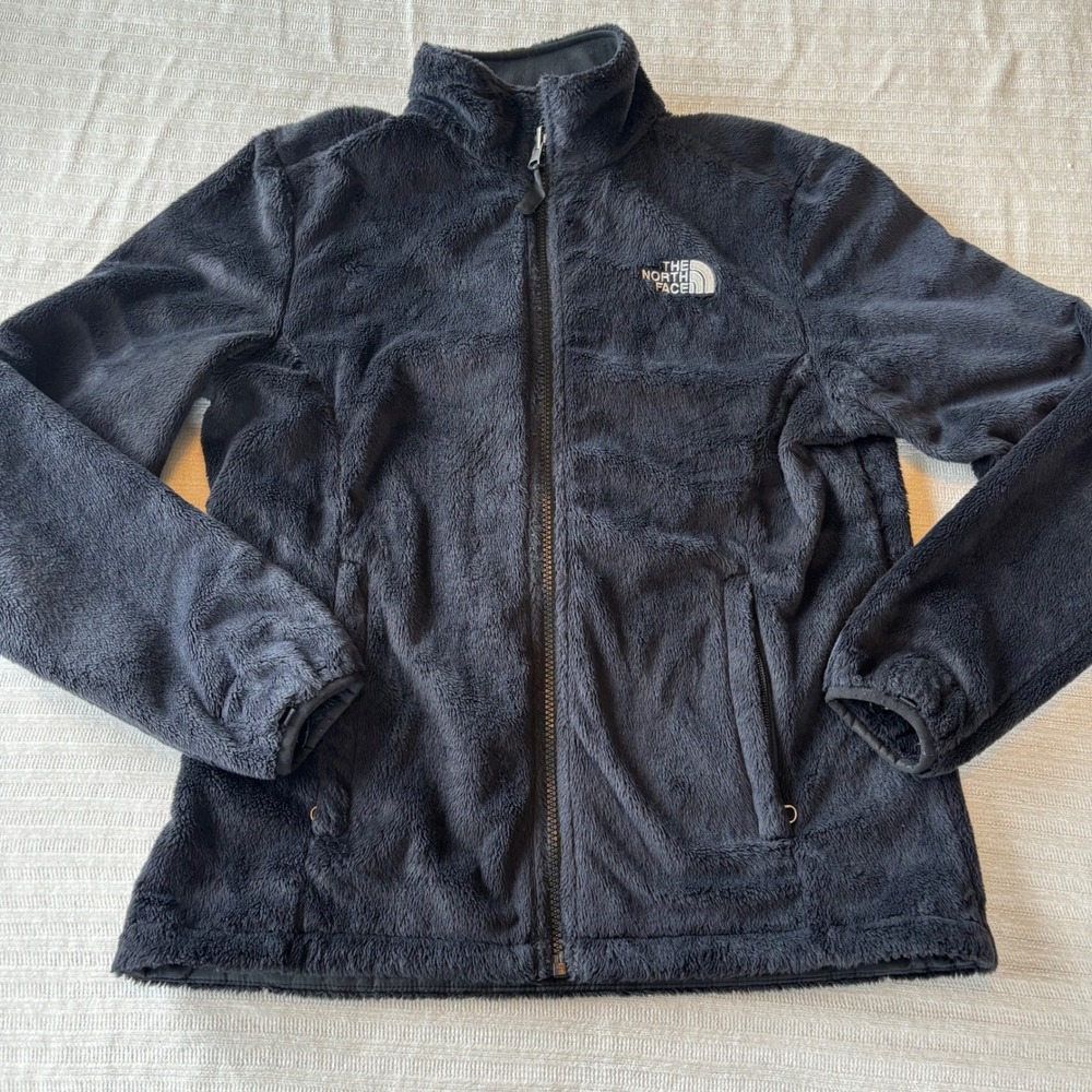 The North Face Osito Black Full Zip Fleece Jacket Womens Medium AAHY TC3O